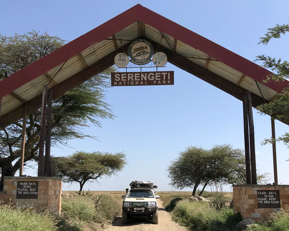 Naabi Gate, the southern entrance to Serengeti National Park